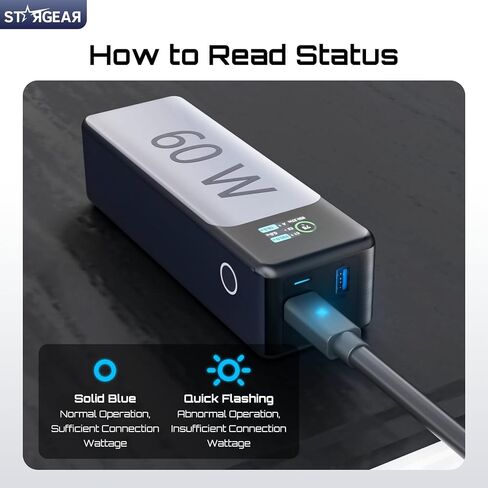 Starlink Mini Cable 6.5FT, 18AWG 140W Starlink USB C to DC Power Cable with Smart Protocol Chip, Waterproof Design, Mini Accessories Compatible with 100W+ PD Source, 28V PPS 20V PD Protocols in Kuwait