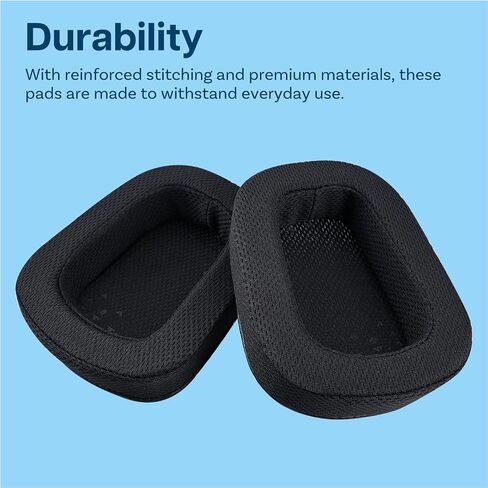 Ear Pads Replacement for Logitech G935 / G933 Headset by MMOBIEL – Cooling Gel Earpads Replacement for G230, G231, G233, G332, G35, G430, G431, G432, G433, G533, G633, G633S, G635, G930 – Black in Saudi Arabia