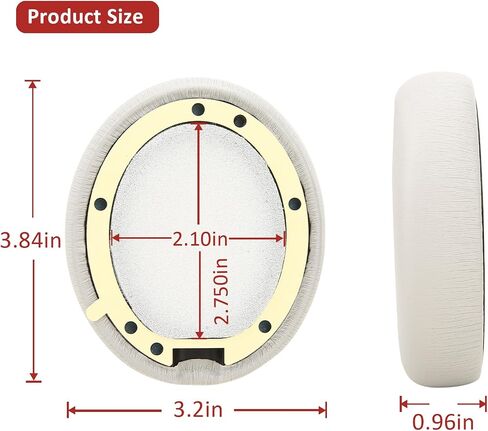 Cushion Kit Compatible with Beats Studio Pro Wireless Headphones, Earpad Replacement with Softer Protein Leather& Noise Isolation Foam (Sandstone) in Kuwait