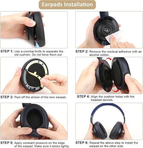 Cushion Kit Compatible with Beats Studio Pro Wireless Headphones, Earpad Replacement with Softer Protein Leather& Noise Isolation Foam (Sandstone) in Kuwait