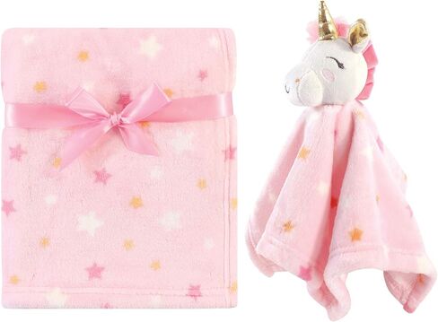 Luvable Friends Unisex Baby Unicorn Themed Baby Bedding Set, Unicorn Security Blanket, One Size in Saudi Arabia