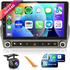 𝟖 𝐂𝐎𝐑𝐄 4G+64G Car Radio Stereo for Chevrolet Chevy Camaro 2008-2015 with Wireless CarPlay Android Auto 9 Inch 1280 * 720P IPS Touch Screen Android 13 GPS WiFi Bluetooth 32-Band DSP Backup Camera