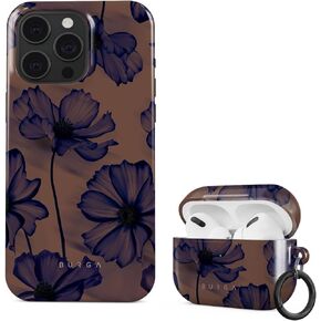 BURGA Case Compatible with Airpods PRO and Phone Case Compatible with iPhone 15 Pro - Scratch-Resistant Shockproof Cover - Bundle