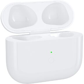 JKV Wireless Charging Case for AirPods 3rd Generation Replacement, Only Compatible for Air Pod 3 Generation Charger Case with Bluetooth Pairing Sync Button, No Airpod