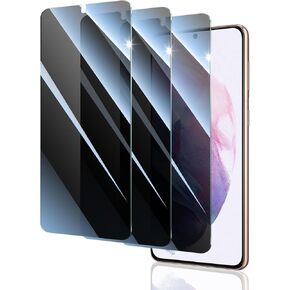 Privacy Screen Protector for Samsung Galaxy S21+/S21 Plus, Double Shatterproof Anti-Spy Tempered Glass Film, [Impact- Private Protection][Anti-Scratch][9H Hardness]- 3 Pack