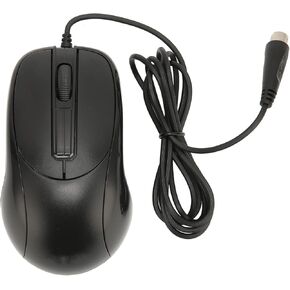 Sanpyl Round Port Optical Mouse, Wired 3 Buttons High Accuracy Ergonomic Mice with PS2 Interface for Old PC Desktop Office, 140cm Wired Mouse