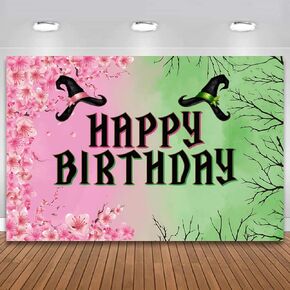 Witch Theme Party Decorations Banner Witchy Birthday Background Decoration, Witchy Party Banner Backdrop Photography Background Photo Booth Props Decor