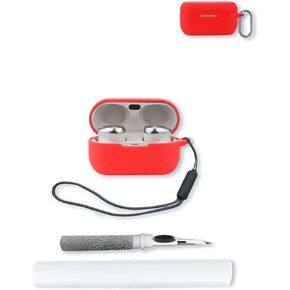 قضية للتقنيات EAH-AZ100 Technics Class HI-FI اللاسلكية ، وغطاء واقية ناعمة ، وغطاء سيليكون بوفوجاك مع مجموعة المفاتيح و Lanyard للتقنيات EAH-AZ100-KBUDS-Black in Kuwait