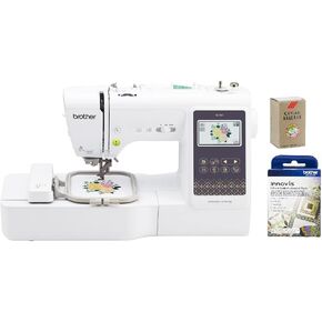 Brother SE700 Sewing and Embroidery Machine, Wireless LAN Connected, 135 Built-in Designs, 103 Built-in Stitches, Computerized, 4" x 4" Hoop Area, 3.7" Touchscreen Display, 8 Included Feet