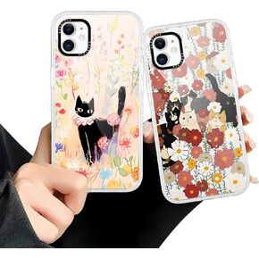 2 Pack Dinosaur Park Phone Cases for iPhone 11 Dinosaur Case Cute Dinosaur Pattern Design for Women Girls Boys Clear Soft TPU Bumper Phone Case Funda for iPhone 11 6.1 Inch