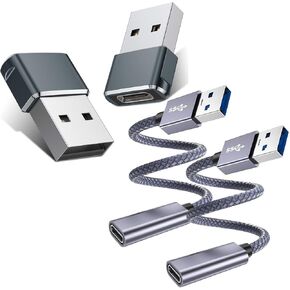 Basesailor USB C Female to A Male Adapter, Compatible with iPhone 11, Mini Pro, iPad Air, Samsung Galaxy Note 10, Able to Charge or Transfer Data