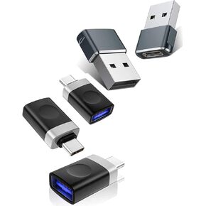 Basesailor USB C Female to A Male Adapter, Compatible with iPhone 11, 12 Mini, Pro Max, iPad Air 4, Samsung Galaxy Note 20, 21 Plus, Ultra (2 Adapters)
