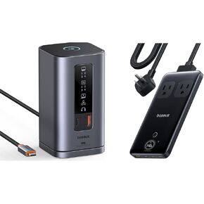 Baseus Docking Station 11 in 1 and Baseus Blade 6-in-1 USB C Power Strip