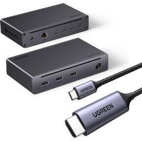 UGREEN Revodok Max 208 Thunderbolt 4 Dock 8-in-1 Bundle with UGREEN USB C to HDMI Cable (4K@60Hz) 6.6FT