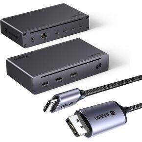 UGREEN 8-in-1 Thunderbolt 4 Dock Bundle with UGREEN USB C to DisplayPort 1.4 Cable