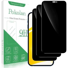 Pokolan 3 Pack Screen Protector for iPhone 12/12 Pro Tempered Glass, Bubble Free, Anti-Scratch, Easy to install