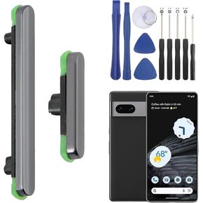 Power On Off Button Key Replacement for Google Pixel 7 Volume Button for Google Pixel 7 GVU6C GQML3 GO3Z5 with Screwdrivers