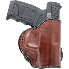 Maxx Carry Compatible with OWB Paddle Leather Gun Holster Glock 43, 43X 9mm |Walther PPS, PPS M2 | Springfield XDS 3.3, Hellcat | S&W M&P 380 Shield EZ | Beretta APX Carry | Taurus PT 709 Slim