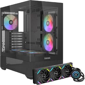 SAMA V40 Mid Tower Case & SAMA Q70 CPU Liquid Cooler
