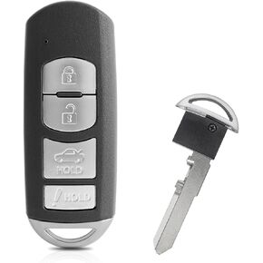 Car Key Fob Replacement for Mazda 3 Mazda 6 2014 2015 2016 2017 2018 Mazda MX-5 Miata 2016-2019 Smart Keyless Entry Remote WAZSKE13D01 PN:GJY9-67-5DY IC:SKE13D-01 662F-SKE13D01 315MHz