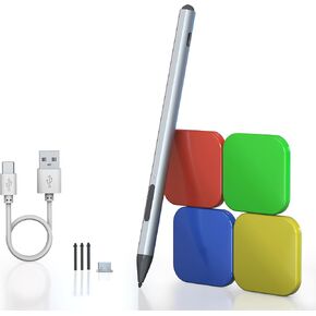 Surface Pen Stylus for Microsoft Surface Pro - 75 Day Battery Life+4096 Tilt Pressure+Touchscreen Pen Cap, Work for Surface Pro 11/10/9/8/7/6/5/4/3/X Surface Go 3/2/1 Surface Book/Laptop/Studio 3/2/1