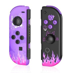 LuvYsshun Wireless Controller for Nintendo Switch, Supports Motion Control, Dual Vibration, Screenshot, Wake-Up Functions – Purple