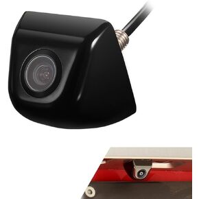1 PC Car Rear View Camera, 1.14" x 1.3" x 0.39" Metal 170 Degree Wide Angle IP68 Waterproof Four Pin Ultra High Definition Night Vision Reversing Camera, Universal for Cars (Black)