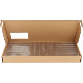 Keycap Storage Box with Lid, Transparent Keycaps Storage Box Waterproof with Dividers Display Keyboard Set Storage