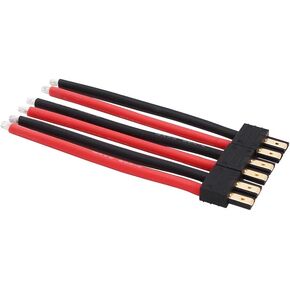 3pcs Compatible with TRX Male Connectors 10cm 12awg Wire for Turnigy/Zippy(B140-3)
