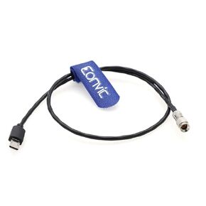 Eonvic DIN 1.0/2.3 to Multi/Micro USB Timecode Cable for Sony FX3 FX30 Alpha 1 A1 A7S3 A7S III TC (30cm)