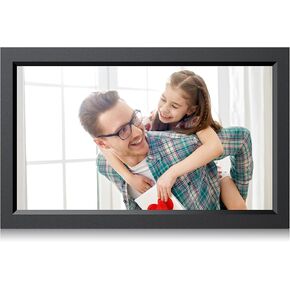 2 Pack-Digital Picture Frame WiFi 10.1 inch and 15.6 Inch Digital Photo Frame with IPS HD Touch Screen, Electronic Picture Frame