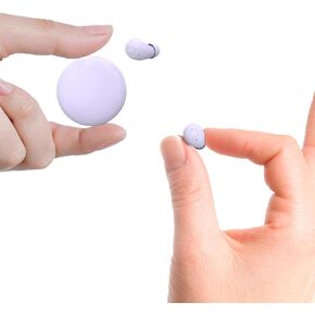 Small Mini Invisible Earbuds Wireless Bluetooth for Small Ears Low Profile Tiny Discreet Hidden Sleeping Earbuds for Work Sleep Ear Buds Invisible Headphones Buds Purple