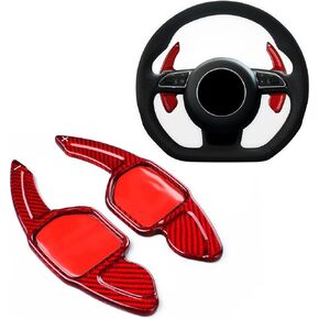Paddle Shifter Extension Fits Seat Alhambra Ateca Leon Cupra MK3 2023,Carbon Fiber Steering Wheel Shift Paddle Fits Audi S6 S7 SQ5 Q3 Q5 2013-2024 A7 RS3 RS5 RS6 RS7 TT TTS 2017 Accessories