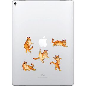 5 x 5 inch English Bulldog Funny Playful Postures Removable Vinyl Decal Stickers for iPad MacBook Laptop (Or Any Flat Surface)