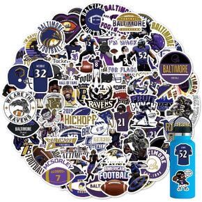100pcs Football Stickers for Water Bottles,Sport Waterproof Decals for Laptop，Computer，Bumper，Skateboard，Gifts for Kids Adults Teens
