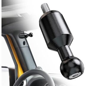 MZS JK A-Pillar Ball Mount Solution, 20mm Ball Mount Aluminum Adapter Extension Connector Fits Wrangler JK JKU 2007-2018 for Phone Tablet Camera Devices with 20mm Ball Socket Arm