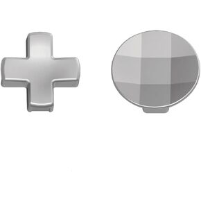2 in 1 D-Pads for Xbox One Elite Series 1 Controller D-Pads for Xbox One Elite Series 2 Controller Stainless Steel D-Pads Replacement for Xbox Elite 2 Core Controller (Silver)