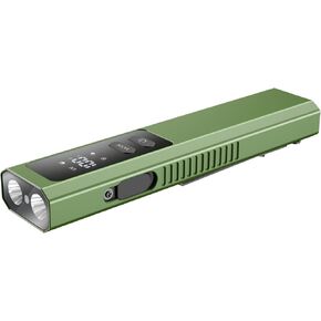PRO EDC Flashlight Flat with Green Beam, UV Light and White LED Combo, IPX4, 1300 Lumens Portable Pocket Flash Lights with Magnet for Outdoors Camping and Travel (Black)