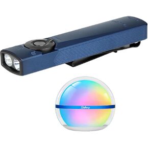 OLIGHT Arkfeld Ultra 1400 Lumens EDC Flat Flashlight Bundle with Sphere Smart Night Light
