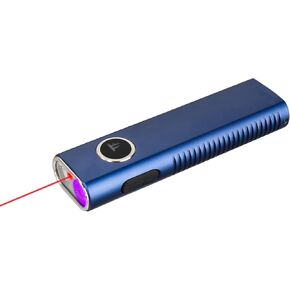 TrustFire Mini X3-Se قابلة لإعادة الشحن مصباح EDC مسطح مع الضوء الأبيض ، ضوء الأشعة فوق البنفسجية ، شعاع أحمر ، 1200 Lumens LED المصباح التحرير والسرد ، مصادر الضوء الثلاثي مصابيح الجيب IPX6 لحالة الطوارئ (رمادي)