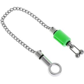 Fishing Swinger Stainless Steel Sling Chain Bite Indicator Carp Alarm Hanging, Green