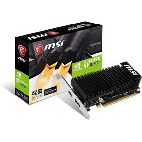 MSI Graphics Card NVIDIA GEFORCE GT 1030 2GHD4 LP OC - Black
