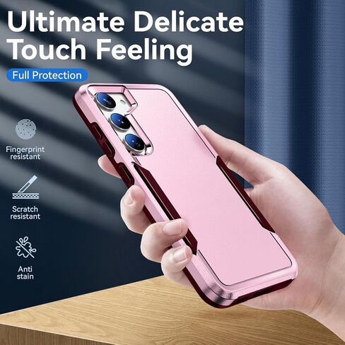 for Galaxy S23 Case with Screen Protection: Heavy Duty Protective Shockproof and Scratch Proof Cell Phone case for Samsung Galaxy S23-Black in Saudi Arabia