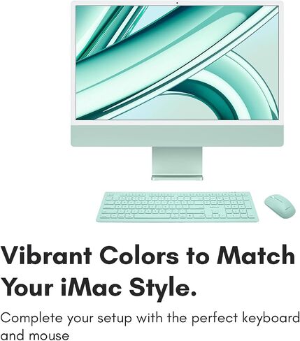 مجموعة لوحة مفاتيح وماوس لاسلكية من Macally لأجهزة Mac mini/Pro، وiMac، وMacBook، وiPad، وiPhone - مجموعة لوحة مفاتيح وماوس متوافقة مع بلوتوث Apple (أجهزة متعددة، قابلة لإعادة الشحن، مفاتيح تعبيرية) in Saudi Arabia