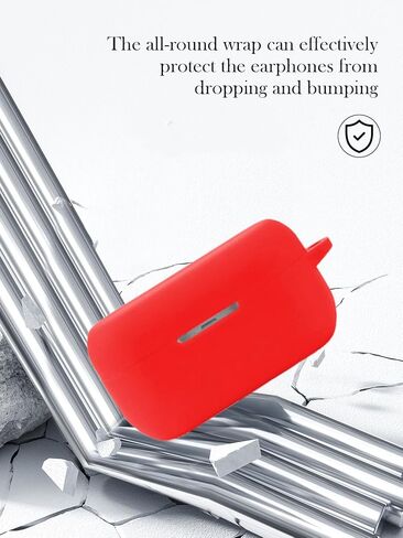 قضية للتقنيات EAH-AZ100 Technics Class HI-FI اللاسلكية ، وغطاء واقية ناعمة ، وغطاء سيليكون بوفوجاك مع مجموعة المفاتيح و Lanyard للتقنيات EAH-AZ100-KBUDS-Black in Kuwait