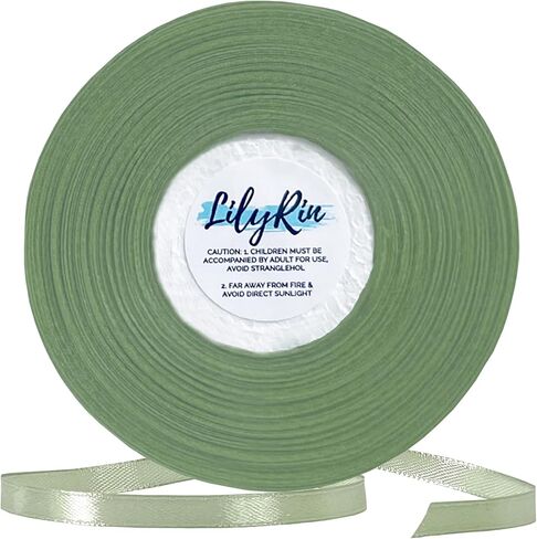 Black Ribbon 1/4 Inches 36 Yards Satin Roll Perfect for Scrapbooking, Art, Halloween, Wreath, Corset, Floral, Packing Birthday, Wrapping Christmas Projects Dark in Kuwait