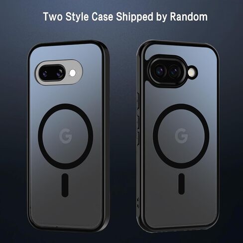 Magnetic for Google Pixel 9a Case with 2 Pack Tempered Glass Screen Protector,[Compatible for MagSafe] Shockproof Drop Thin Protective Phone Case Cover for Pixel 9a,Black in Kuwait