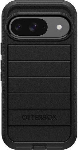 Otterbox Google Pixel 9 & Pixel 9 Pro (فقط) - حالة سلسلة Defender - Black - Rugged & Dating - مع حماية المنفذ - يشمل حافظة Kickstand - حماية الدفاع الميكروبي in Kuwait