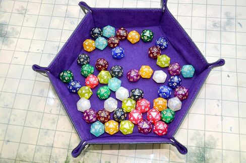 SmartDealsPro 50-Pack 20 Sided Dice D20 Polyhedral Dice with Pouch for DND RPG MTG Table Game in Kuwait