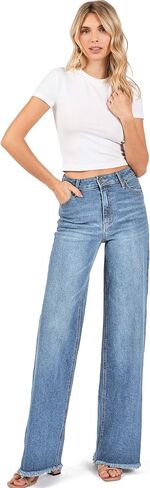 Celebrity Pink Women's Juniors High Rise Wide Leg Jeans in Kuwait